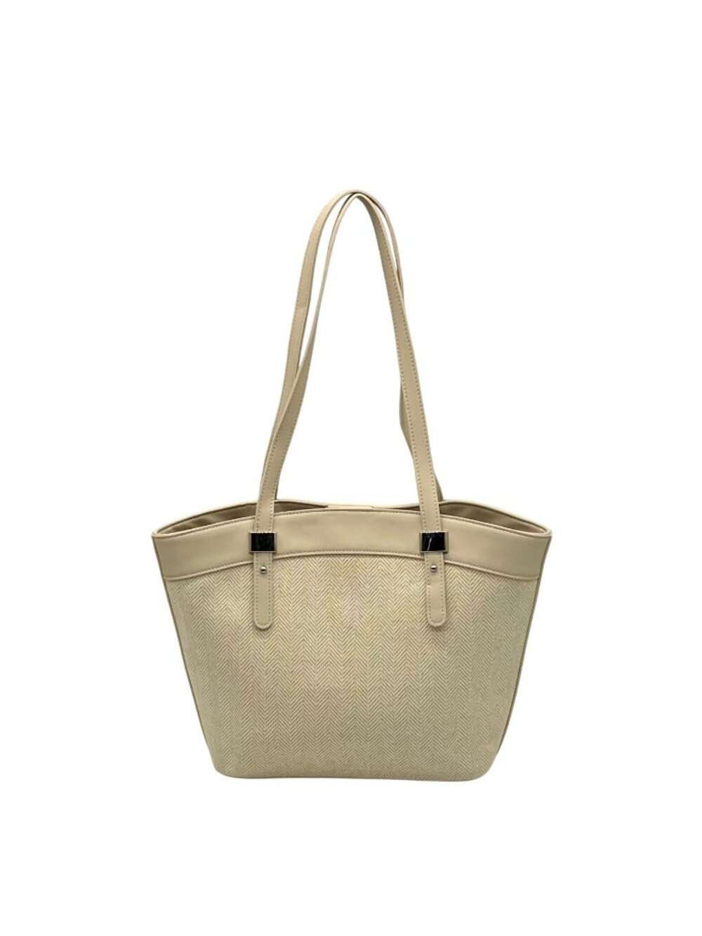MMS Beige Woven Raffia Shoulder Bag